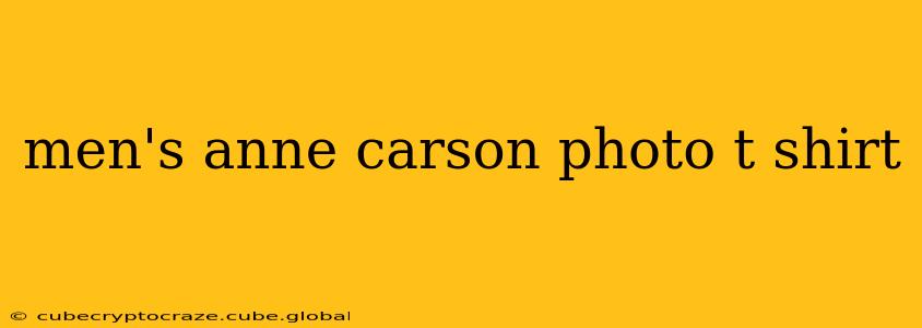 men's anne carson photo t shirt