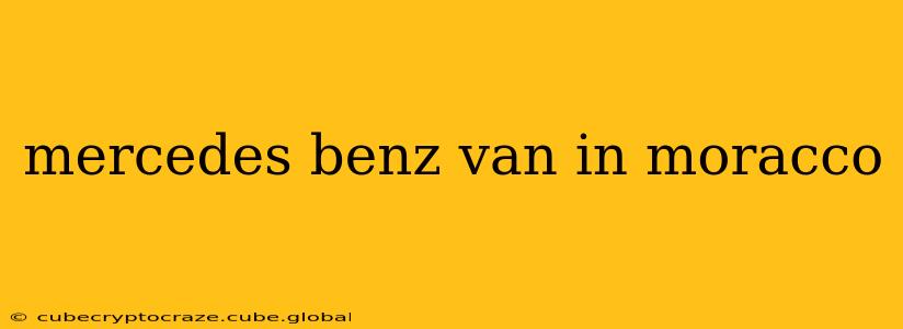 mercedes benz van in moracco