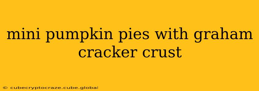 mini pumpkin pies with graham cracker crust