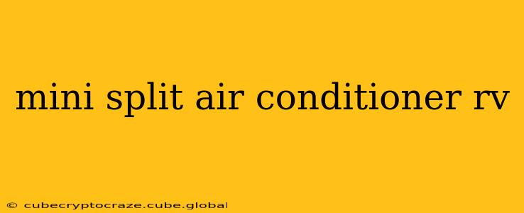mini split air conditioner rv