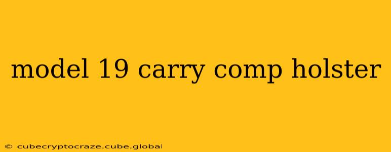 model 19 carry comp holster