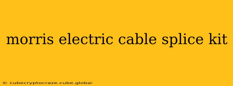 morris electric cable splice kit
