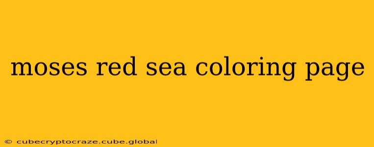 moses red sea coloring page