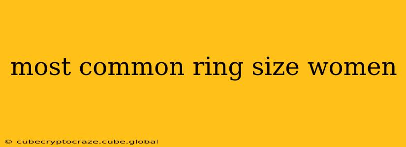 most common ring size women