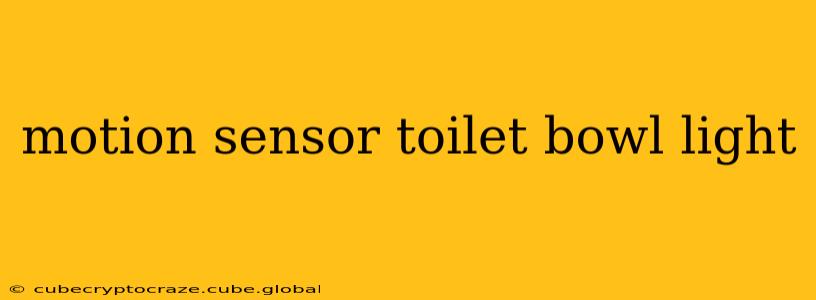 motion sensor toilet bowl light