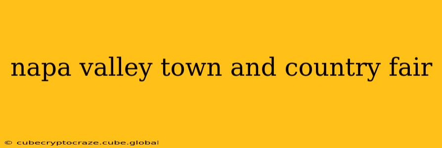 napa valley town and country fair