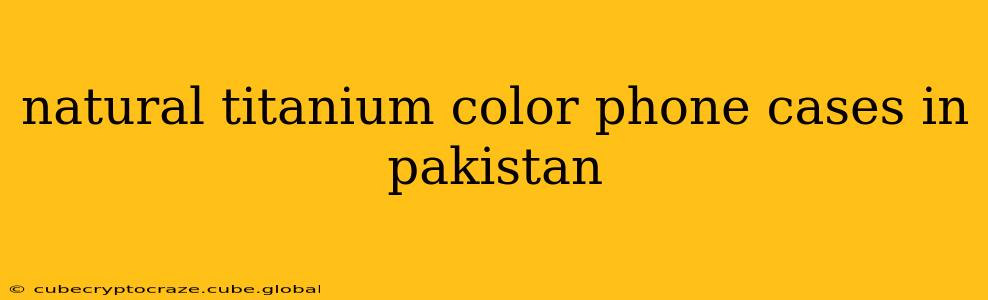 natural titanium color phone cases in pakistan