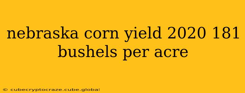 nebraska corn yield 2020 181 bushels per acre