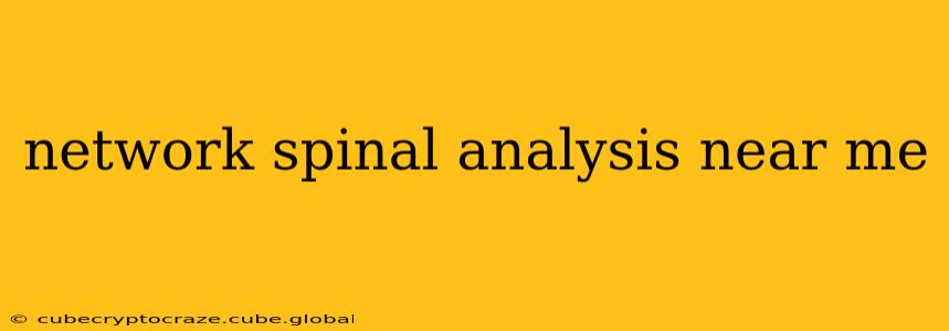 network spinal analysis near me