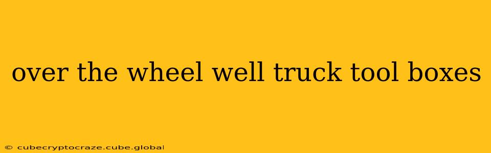 over the wheel well truck tool boxes