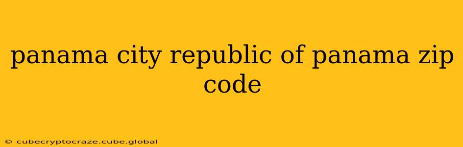 panama city republic of panama zip code