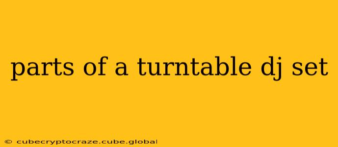 parts of a turntable dj set