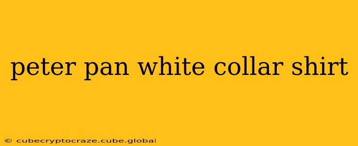 peter pan white collar shirt