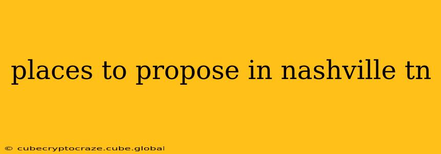 places to propose in nashville tn