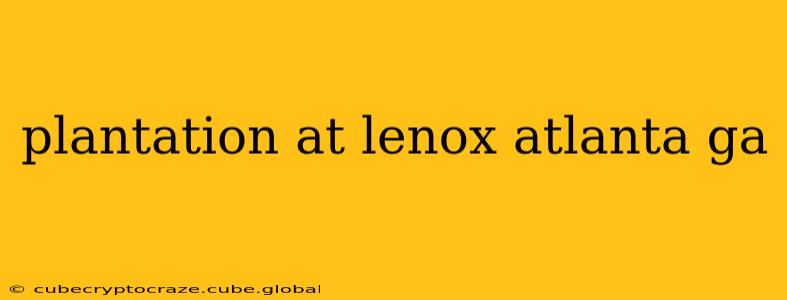 plantation at lenox atlanta ga
