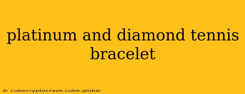 platinum and diamond tennis bracelet