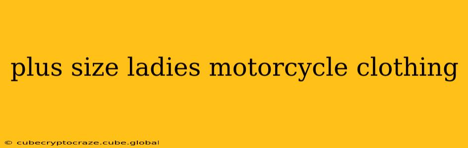 plus size ladies motorcycle clothing