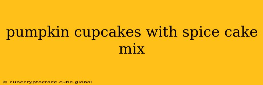 pumpkin cupcakes with spice cake mix