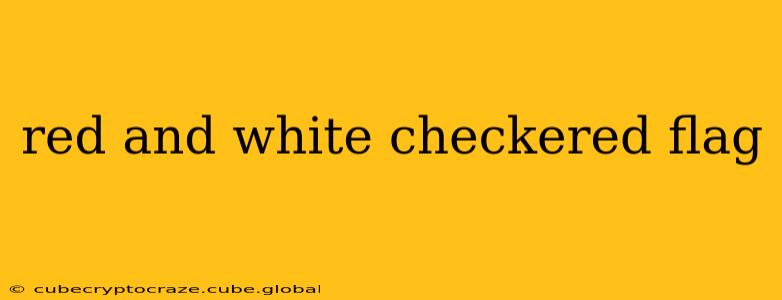red and white checkered flag