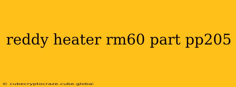 reddy heater rm60 part pp205