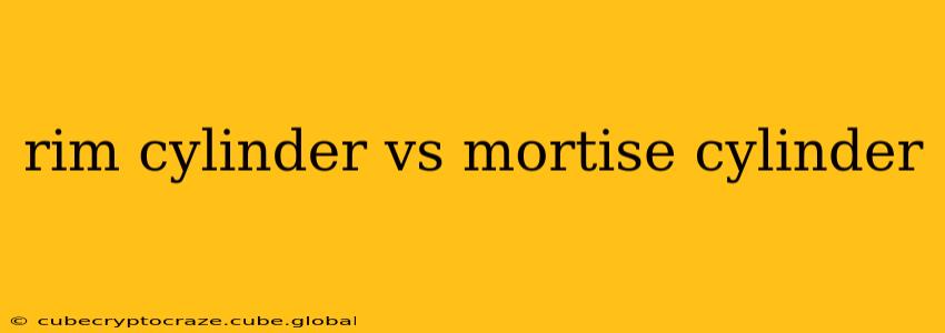 rim cylinder vs mortise cylinder