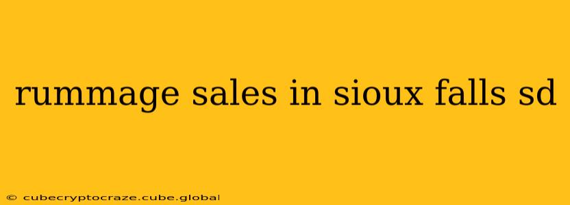 rummage sales in sioux falls sd