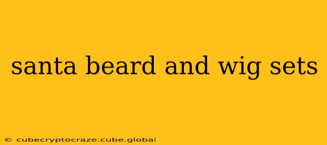 santa beard and wig sets