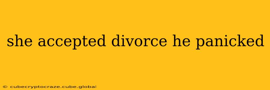 she accepted divorce he panicked