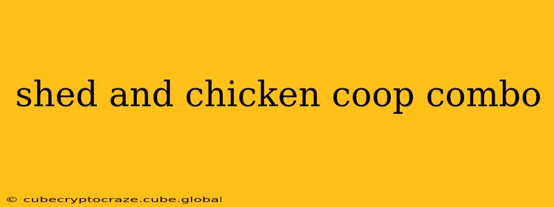 shed and chicken coop combo