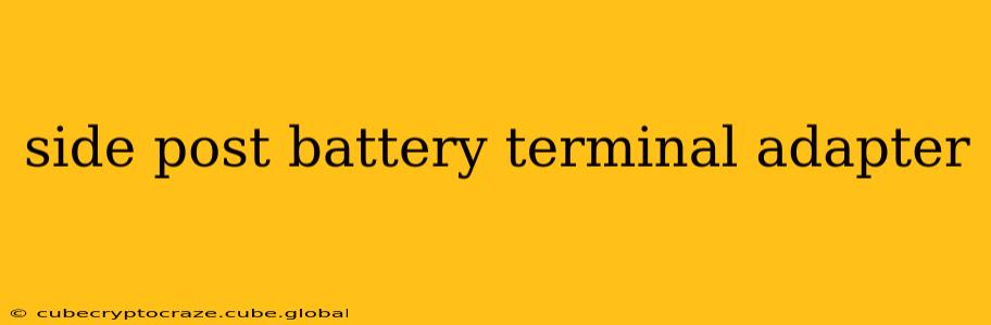 side post battery terminal adapter