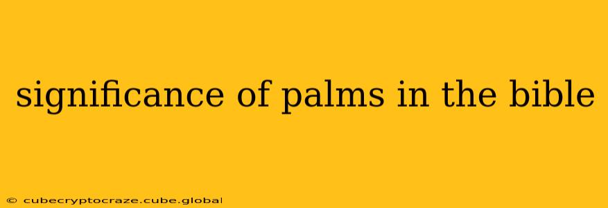 significance of palms in the bible