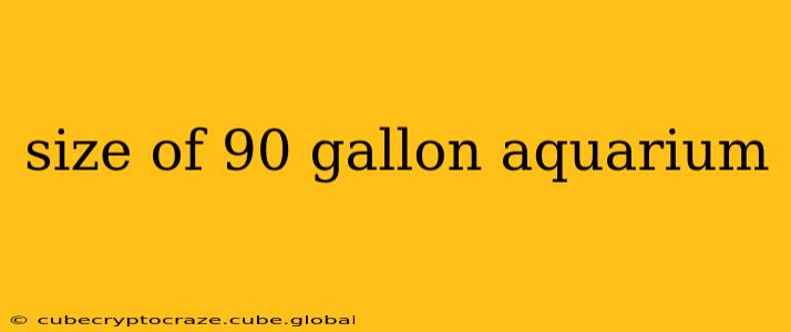 size of 90 gallon aquarium