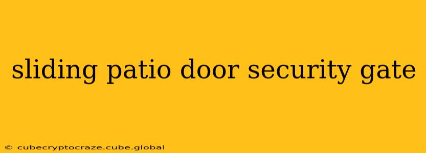 sliding patio door security gate