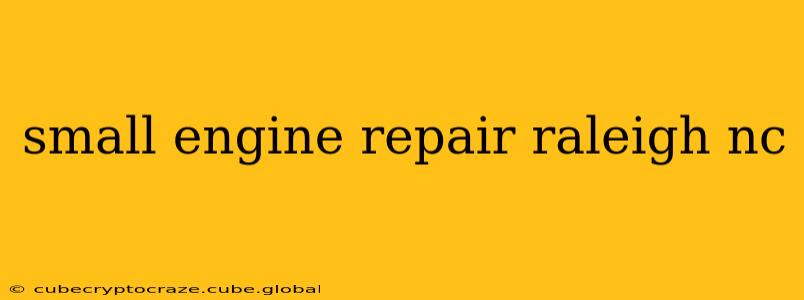 small engine repair raleigh nc