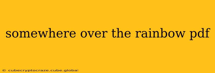 somewhere over the rainbow pdf