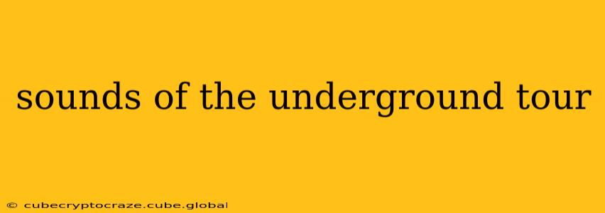 sounds of the underground tour