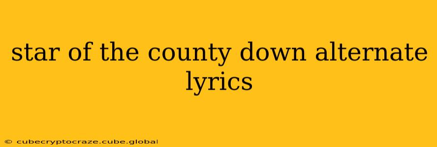 star of the county down alternate lyrics