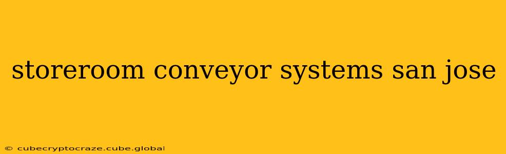 storeroom conveyor systems san jose