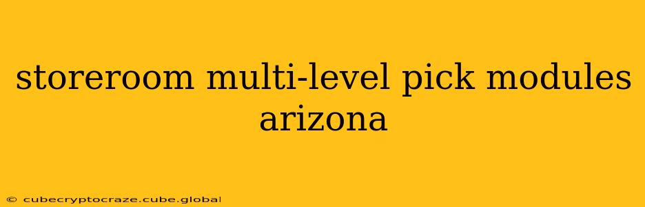 storeroom multi-level pick modules arizona