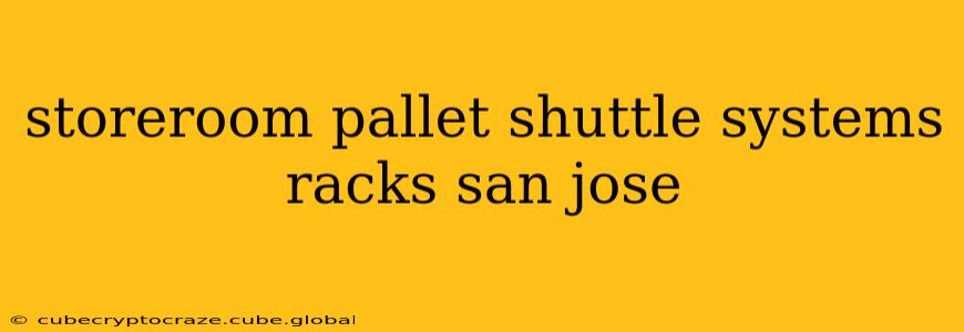 storeroom pallet shuttle systems racks san jose