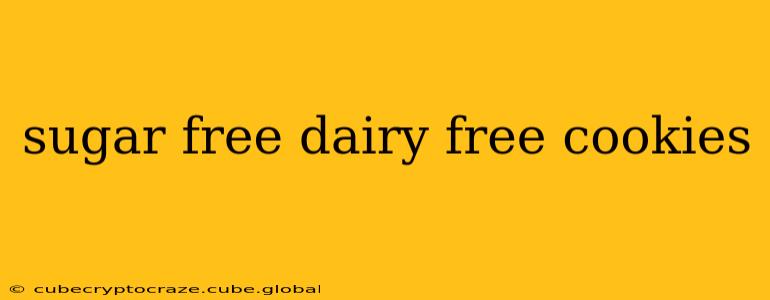 sugar free dairy free cookies