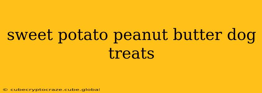 sweet potato peanut butter dog treats