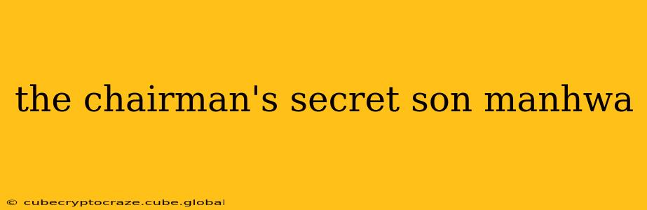 the chairman's secret son manhwa
