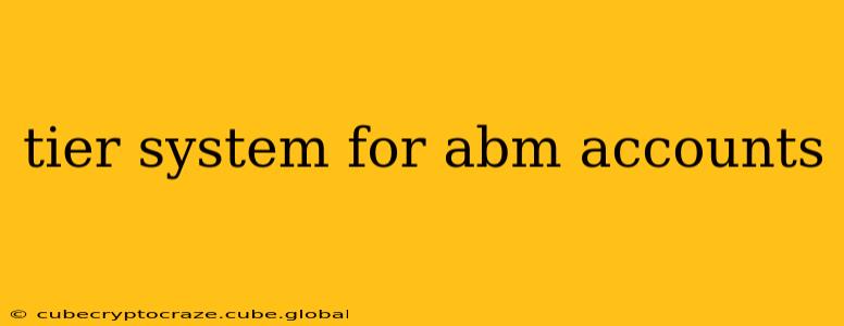 tier system for abm accounts
