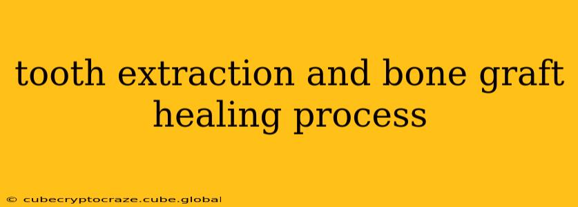 tooth extraction and bone graft healing process