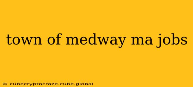 town of medway ma jobs