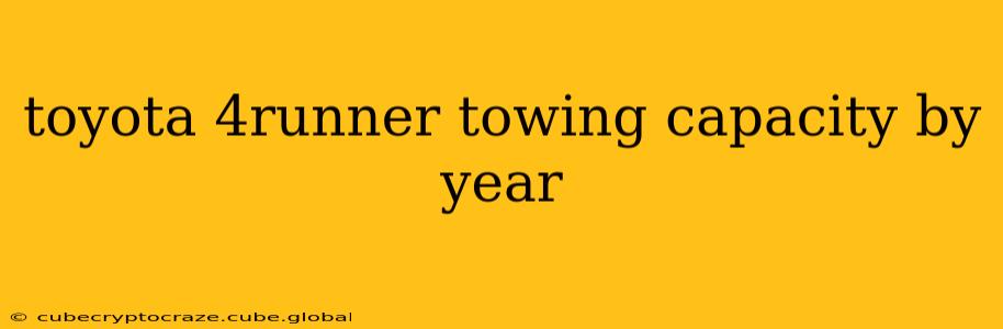 toyota 4runner towing capacity by year