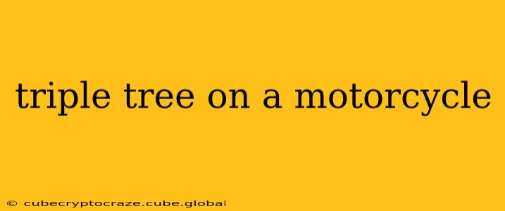triple tree on a motorcycle