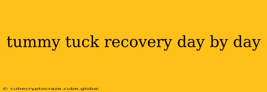 tummy tuck recovery day by day