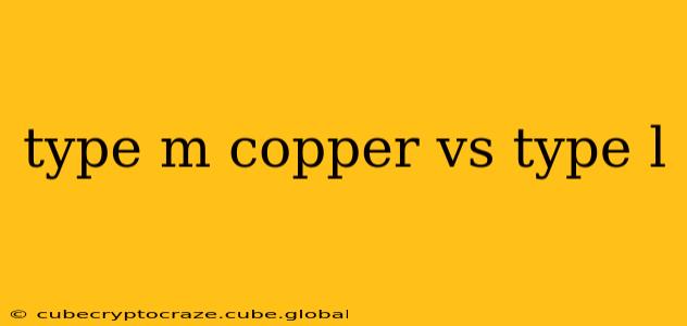 type m copper vs type l